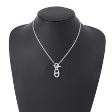 将图像加载到图库查看器中，HERMES Chaine d&#39;Ancre Amulette Necklace SV925
