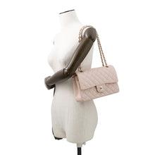 将图像加载到图库查看器中，CHANEL Matelasse W Flap ChainShoulder Bag PinkA01112 Caviar Leather Size 25

