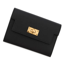 Load image into Gallery viewer, HERMES Kelly Pocket Slim Black Veau Madame
