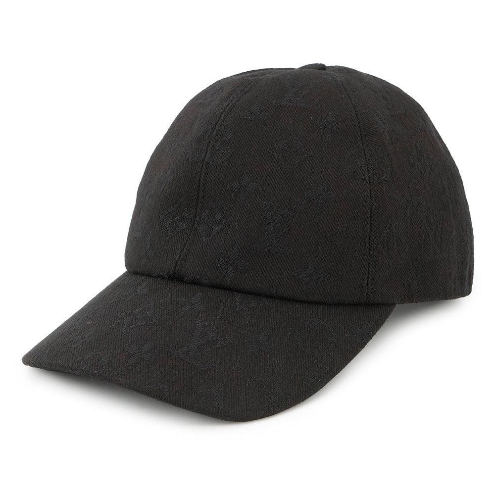 LOUIS VUITTON Cap・Monogram Essential Size 58 BlackM76584 Cotton60% Polyester40%