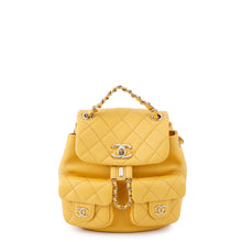 Load image into Gallery viewer, CHANEL Matelasse Backpack YellowAS3787 Calf Leather
