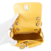 Load image into Gallery viewer, CHANEL Matelasse Backpack YellowAS3787 Calf Leather
