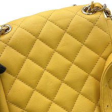 Load image into Gallery viewer, CHANEL Matelasse Backpack YellowAS3787 Calf Leather

