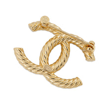Load image into Gallery viewer, CHANEL CC Logo Pearl Brooch GoldABB082 Gold Plated Rhinestone
