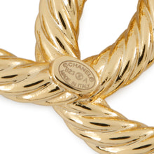 Load image into Gallery viewer, CHANEL CC Logo Pearl Brooch GoldABB082 Gold Plated Rhinestone
