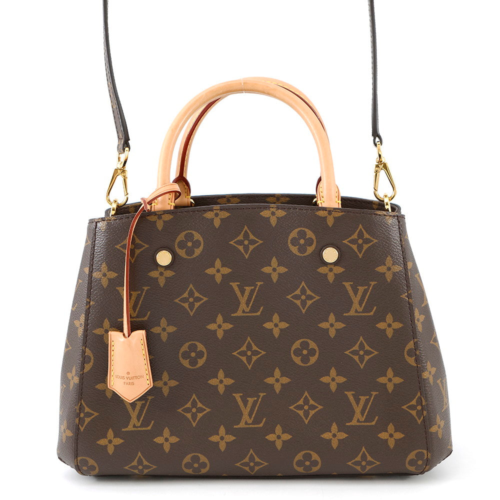 LOUIS VUITTON ★Montaigne BordeauxM41055 Monogram Size BB