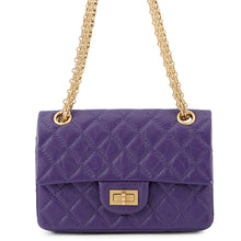 Load image into Gallery viewer, CHANEL 2.55 ChainShoulder Bag PurpleAS0874 Aged Calf Leather Size 20
