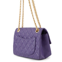 将图像加载到图库查看器中，CHANEL ★2.55 ChainShoulder Bag PurpleAS0874 Aged Calf Leather Size 20
