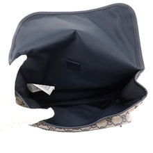 将图像加载到图库查看器中，GUCCI GG Canvas Children&#39;s Messenger Bag Navy/Beige793823 Canvas Leather
