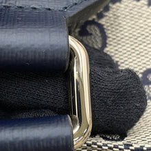 将图像加载到图库查看器中，GUCCI GG Canvas Children&#39;s Messenger Bag Navy/Beige793823 Canvas Leather
