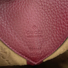 将图像加载到图库查看器中，GUCCI GUCCI B Shoulder Bag Rosso Ancora Red820169 Leather Size Medium
