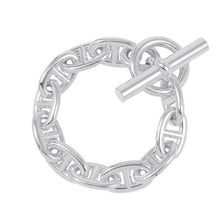 将图像加载到图库查看器中，HERMES Chaine d&#39;Ancre Bracelet 11 frames Size TGM SV925
