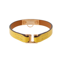 Load image into Gallery viewer, HERMES Rival Mini Bracelet Size T3 Jaune de Naples Swift Leather
