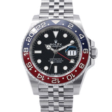 Load image into Gallery viewer, ROLEX GMT Master II W40mm Stainless Steel Black Dial126710BLRO

