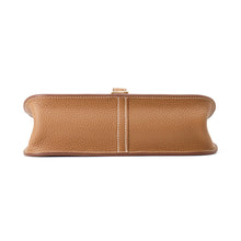 将图像加载到图库查看器中，HERMES Halzan Gold Taurillon Clemence Size 25
