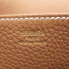 将图像加载到图库查看器中，HERMES Halzan Gold Taurillon Clemence Size 25
