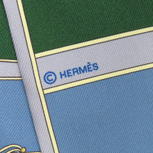 Load image into Gallery viewer, HERMES Twilly Camail Lavender/Vert/Blue Jean Silk100%

