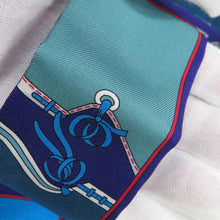 将图像加载到图库查看器中，HERMES Twilly Camail Violet/Azur/Celadon Silk100%
