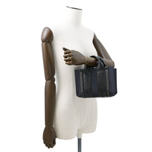 将图像加载到图库查看器中，Chloe Woody 2WAY Tote Bag Navy/BlackCHC23UP237 Canvas Leather Size Mini
