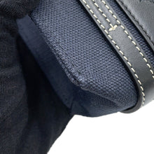 将图像加载到图库查看器中，Chloe Woody 2WAY Tote Bag Navy/BlackCHC23UP237 Canvas Leather Size Mini

