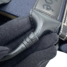 Load image into Gallery viewer, Chloe ★Woody 2WAY Tote Bag Navy/BlackCHC23UP237 Canvas Leather Size Mini
