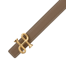 将图像加载到图库查看器中，HERMES ★Reversible Belt Cor Baroque Etoupe/Gris Perle Epsom Swift Leather Size 31.5"
