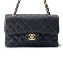 Load image into Gallery viewer, CHANEL Matelasse W Flap W Chain Shoulder BlackA01113 Caviar Leather Size 23
