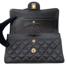 Load image into Gallery viewer, CHANEL Matelasse W Flap W Chain Shoulder BlackA01113 Caviar Leather Size 23
