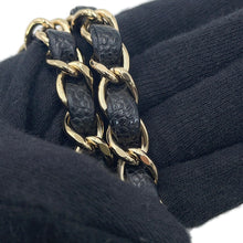 Load image into Gallery viewer, CHANEL Matelasse W Flap W Chain Shoulder BlackA01113 Caviar Leather Size 23
