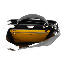 将图像加载到图库查看器中，FENDI Peekaboo Icy You Black7VA529 Leather Size Medium
