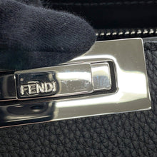 将图像加载到图库查看器中，FENDI Peekaboo Icy You Black7VA529 Leather Size Medium

