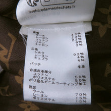 将图像加载到图库查看器中，LOUIS VUITTON Leather Trim Check Jacket Size 34 Gray/Black/OrangeRW232W Wool 43% Rayon 23% Cotton23% Linen 8% Nylon 3%
