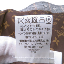 将图像加载到图库查看器中，LOUIS VUITTON Leather Trim Check Skirt Size 36 Gray/Black/OrangeRW232W Wool 43% Rayon 23% Cotton23% Linen 8% Nylon 3% Lamb Leather
