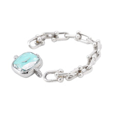 Load image into Gallery viewer, TIFFANY&amp;Co. Hardware Watch Medium W24.5mm Stainless Steel SV925 TIFFANY&amp;Co.Blue Dial73332052
