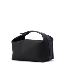 将图像加载到图库查看器中，HERMES Brid A Black Zig Zag Black/Navy Canvas Size GM
