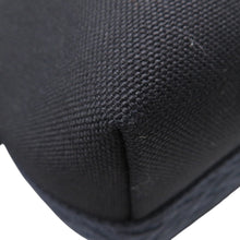 将图像加载到图库查看器中，HERMES Brid A Black Zig Zag Black/Navy Canvas Size GM
