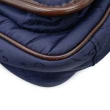 将图像加载到图库查看器中，Berluti Calligraphy Scritto Messenger Bag Navy/Brown Nylon Leather
