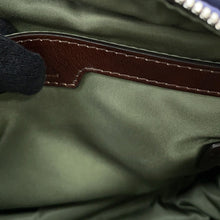 将图像加载到图库查看器中，Berluti Calligraphy Scritto Messenger Bag Navy/Brown Nylon Leather
