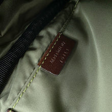 将图像加载到图库查看器中，Berluti Calligraphy Scritto Messenger Bag Navy/Brown Nylon Leather
