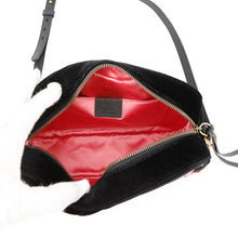 将图像加载到图库查看器中，GUCCI GG Marmont Bambi Chainshoulder Bag Black/Multicolor447632 Velour Leather
