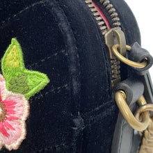 将图像加载到图库查看器中，GUCCI GG Marmont Bambi Chainshoulder Bag Black/Multicolor447632 Velour Leather

