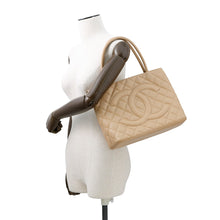 Load image into Gallery viewer, CHANEL Medallion Tote BeigeA01804 Caviar Leather
