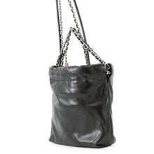 将图像加载到图库查看器中，CHANEL ★CHANEL22 ChainShoulder Bag BlackAS3980 Shiny Calf Leather Size Mini

