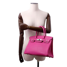 将图像加载到图库查看器中，HERMES Birkin Magnolia Taurillon Clemence Size 30
