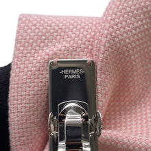 将图像加载到图库查看器中，HERMES Barrette Grenelle Plein Air PM hair clip Rose Sakura/Rose ClaireH241012G Cotton 98% Polyurethane 2%
