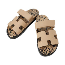 将图像加载到图库查看器中，HERMES Sandals &quot;Chypre&quot; Beige・Argile242207Z Calf Leather Size 36
