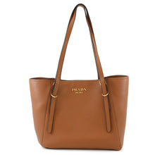 Load image into Gallery viewer, PRADA PRADA Logo Tote Bag Brown1BG301 Leather
