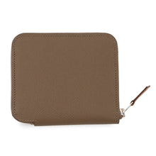 将图像加载到图库查看器中，HERMES Azap compact silk in Etoupe Epsom
