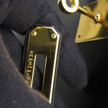 Load image into Gallery viewer, HERMES Kelly Sellier Black Box Calf Leather Size 32
