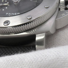 将图像加载到图库查看器中，PANERAI Submersible W44mm Stainless Steel Leather Black DialPAM00243
